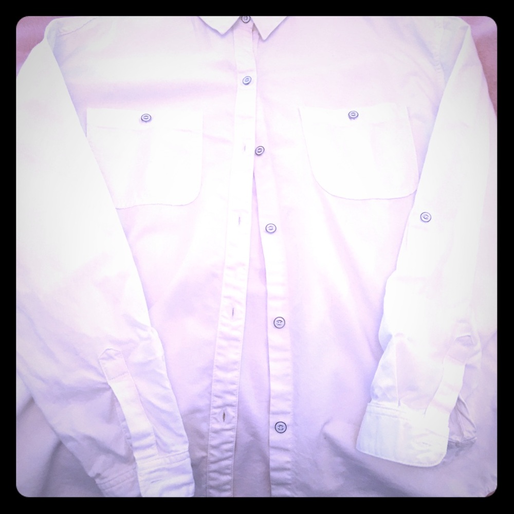 White oversized shirt